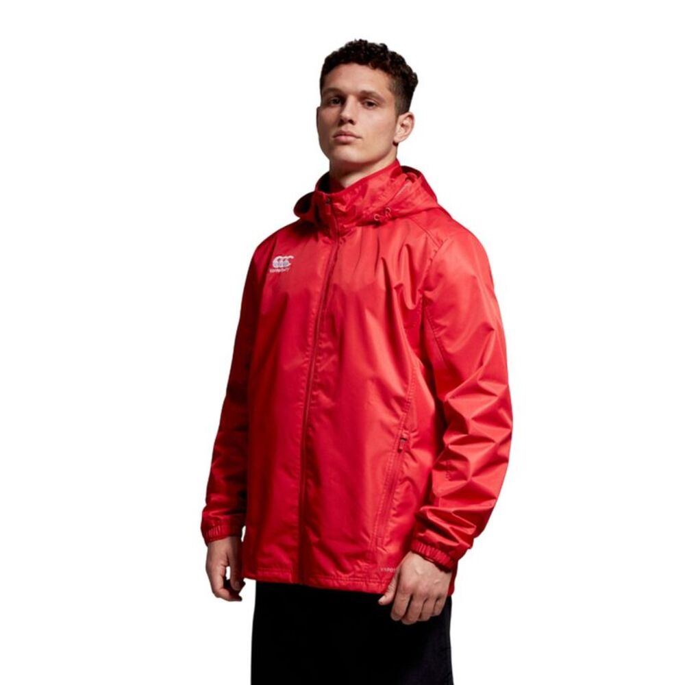 Canterbury Mens Club Vaposhield Full Zip Waterproof Jacket / Flag Red